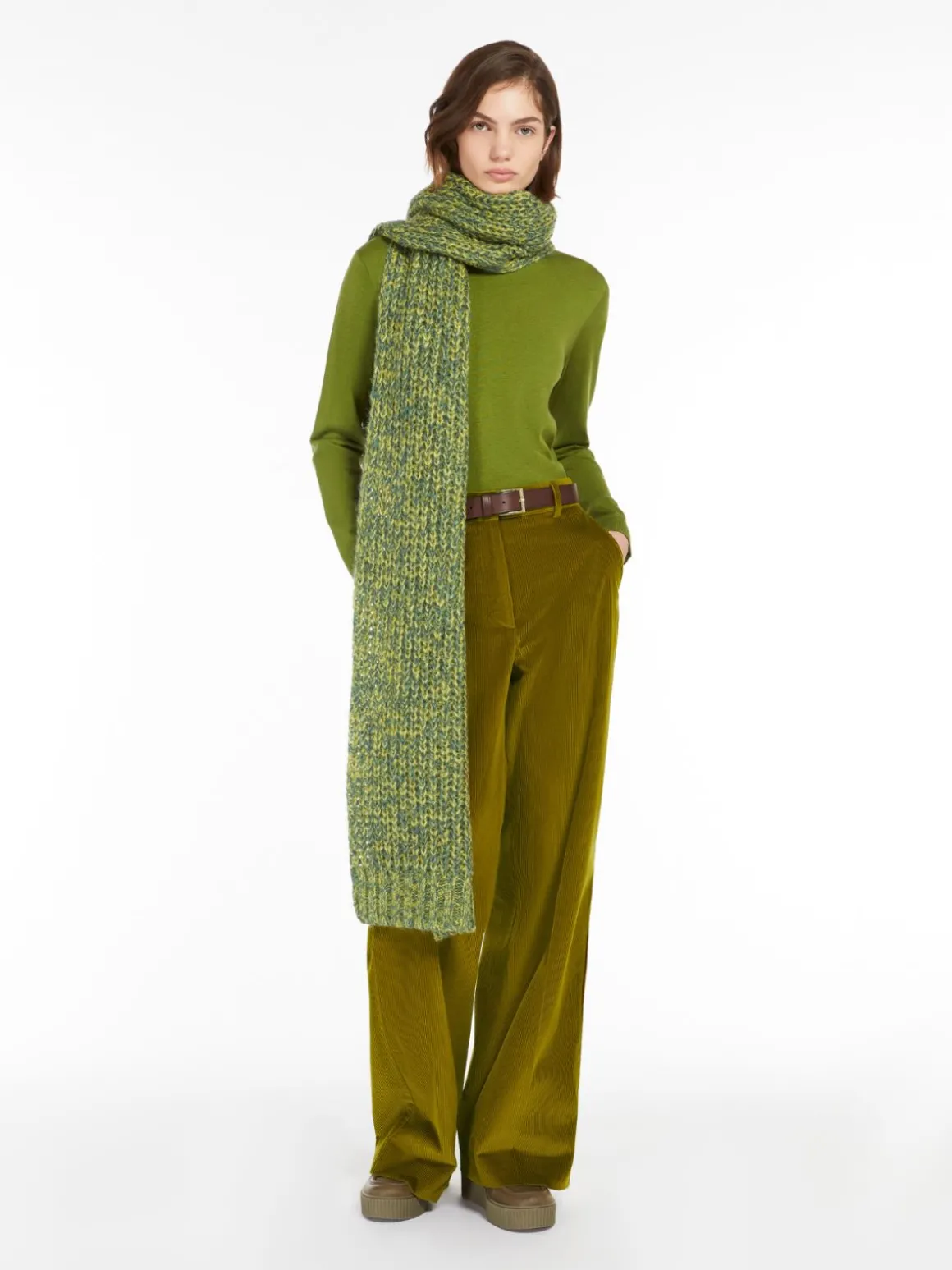 Fashion Pantalone wide leg in velluto Pantaloniejeans