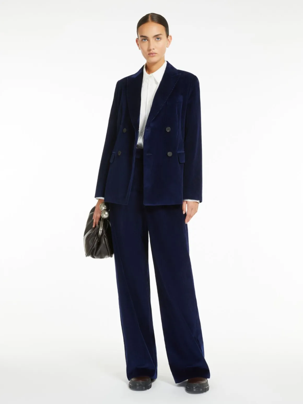 Best Sale Pantalone wide leg in velluto Completie Tailleur | Pantaloniejeans