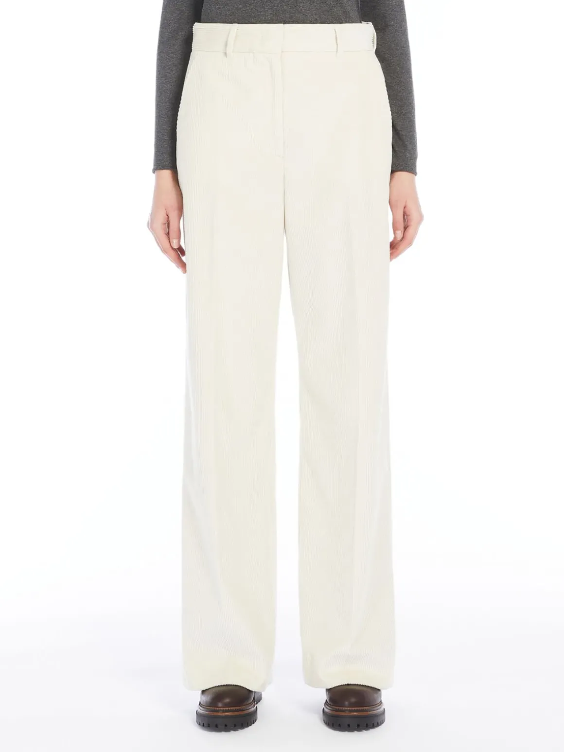 Clearance Pantalone wide leg in velluto Pantaloniejeans