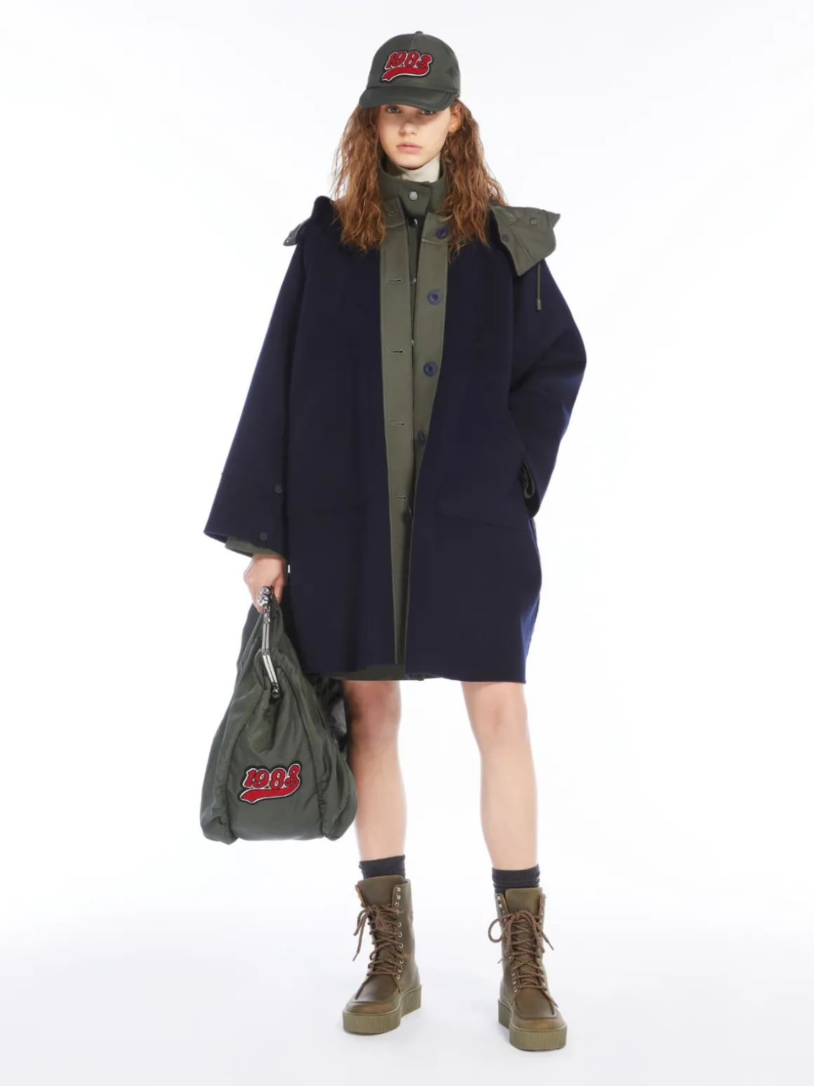 Flash Sale Parka in lana e tela antigoccia Imbottiti E Parka