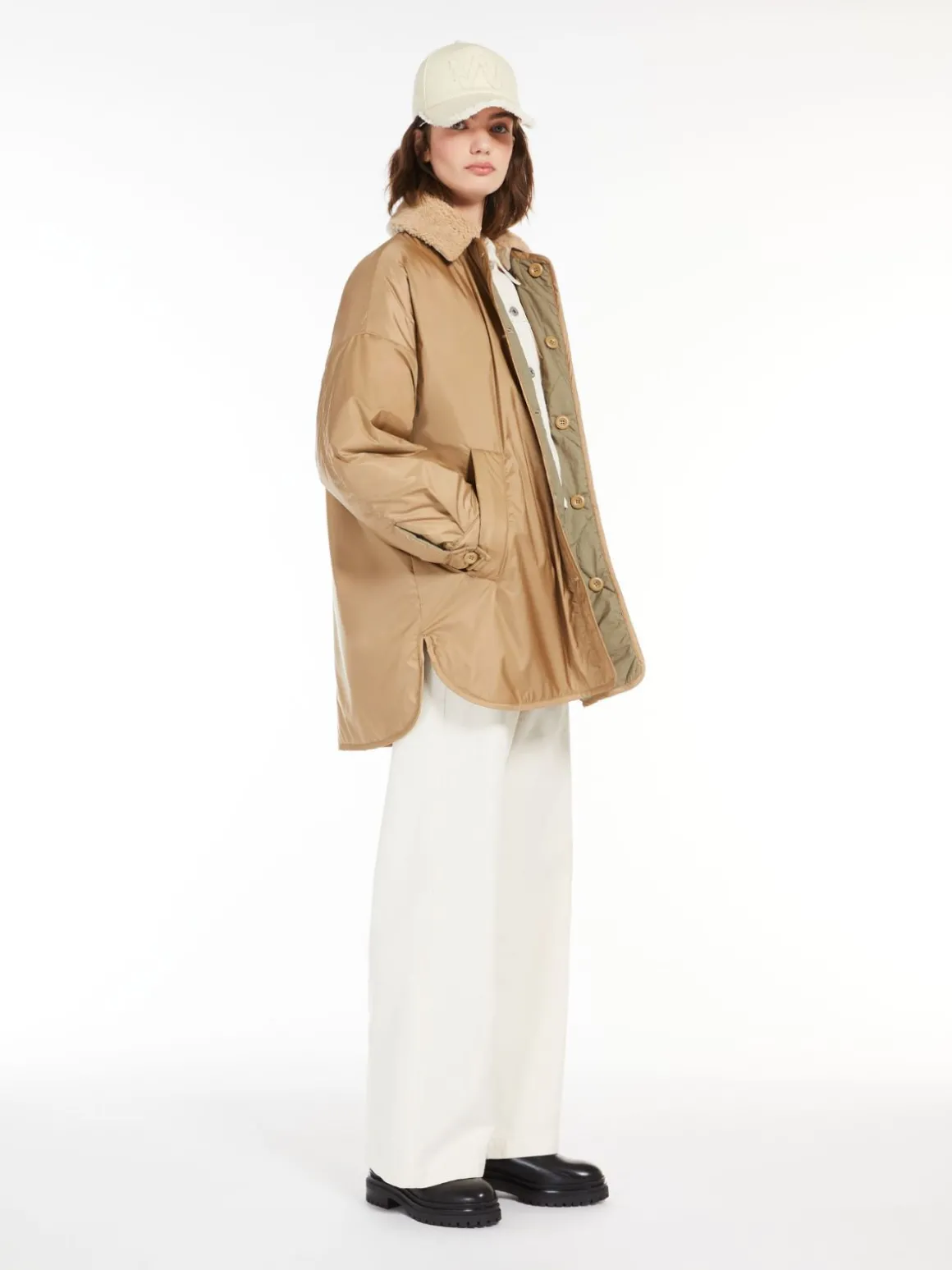 Fashion Piumino reversibile in tela antigoccia Imbottiti E Parka