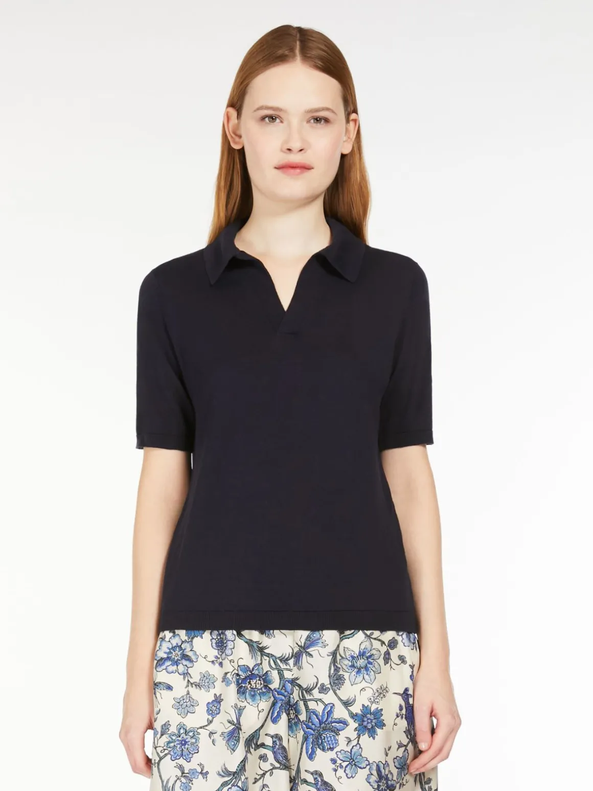 Store Polo in filato di seta e cotone Maglie