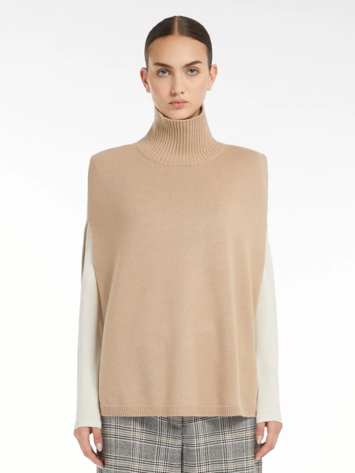 Cheap Poncho dolcevita in cachemire Sciarpeefoulard