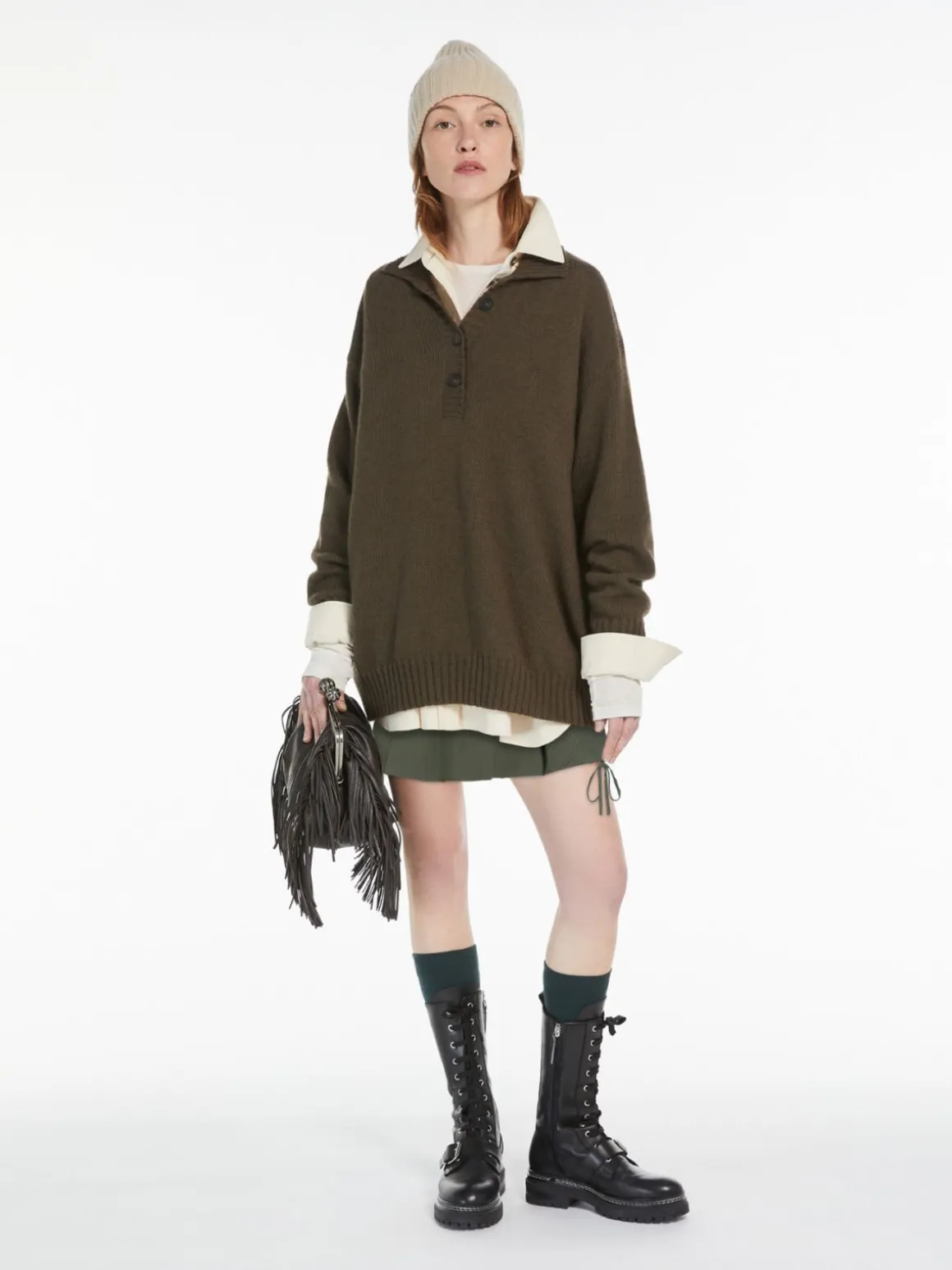 Hot Pullover oversize in misto mohair Maglie