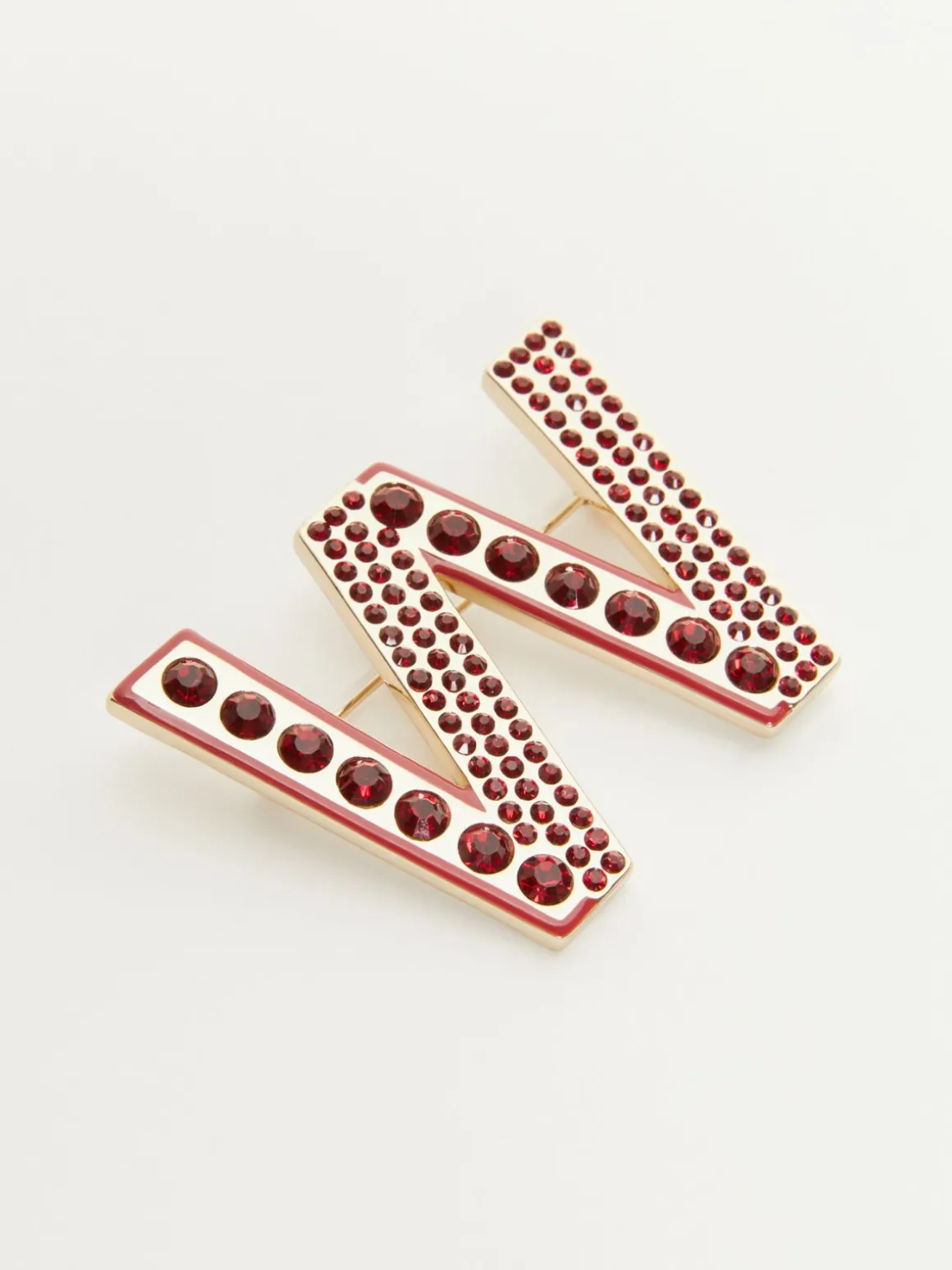 Fashion Spilla in metallo e strass Bijoux
