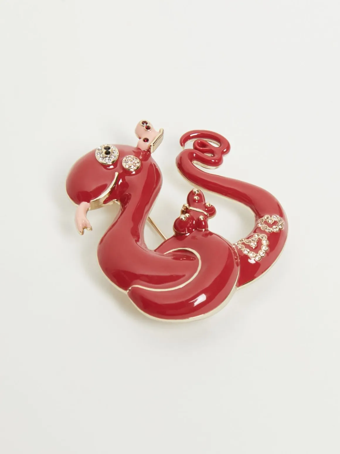 Online Spilla in metallo e strass Bijoux
