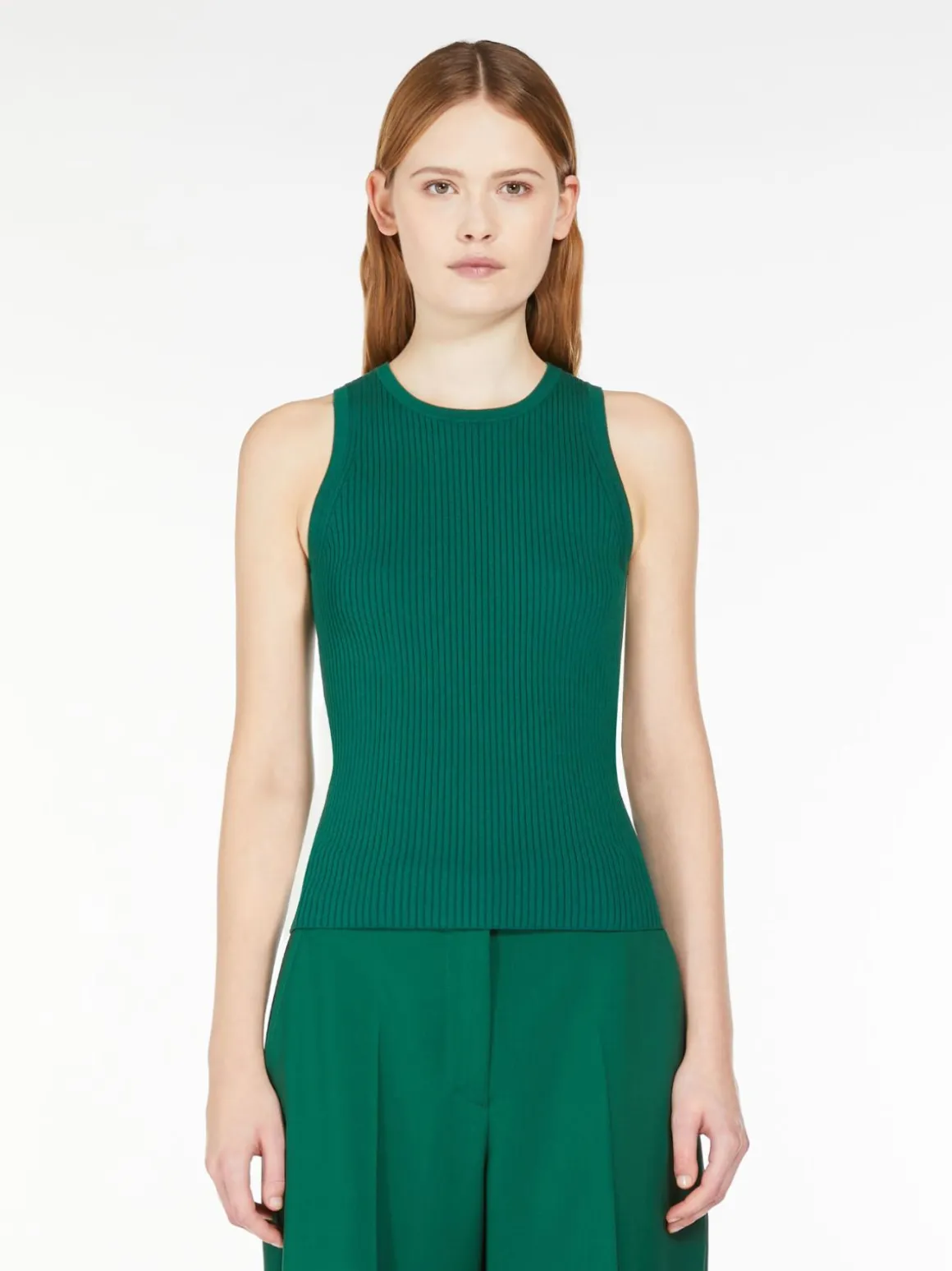 Shop Top in viscosa a coste Completie Tailleur | Maglie