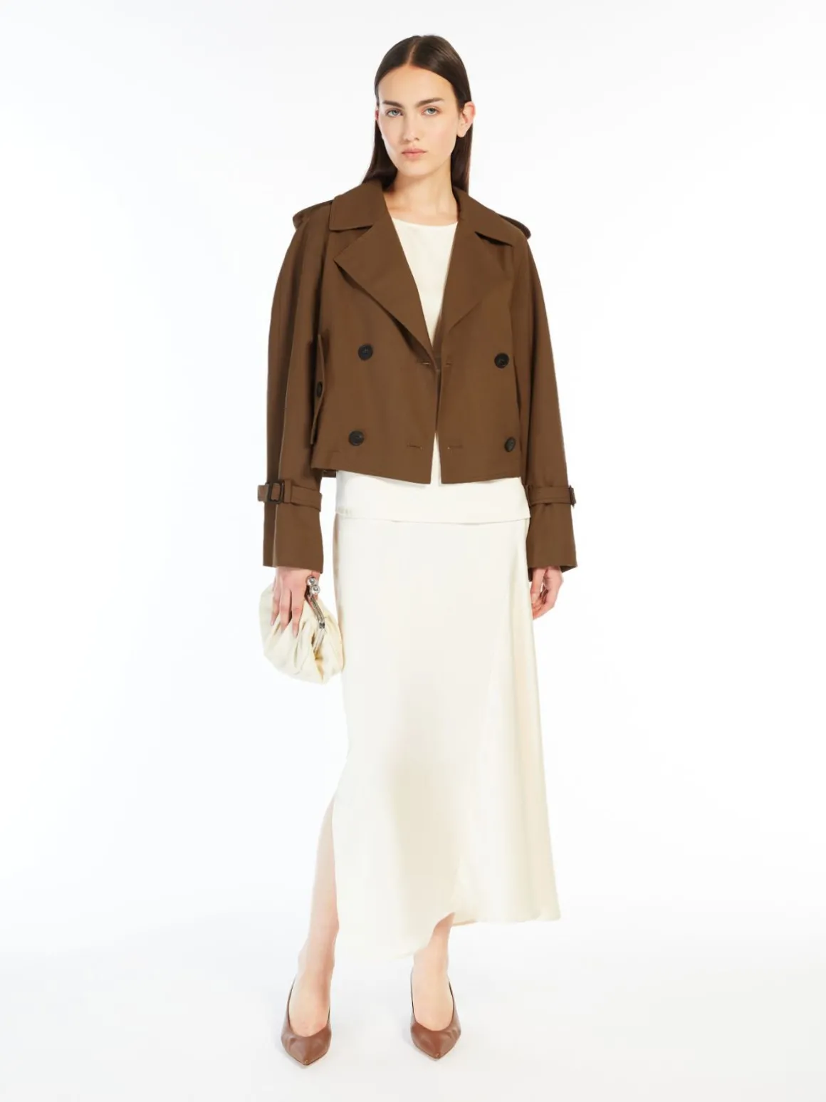New Trench corto in gabardina antigoccia Cappottietrench