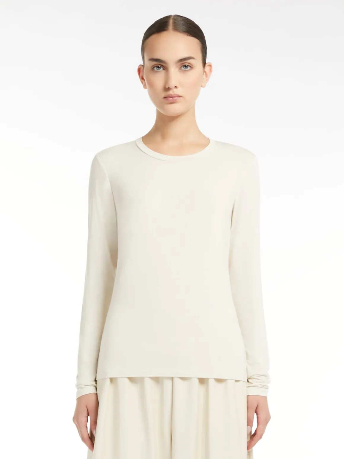 New T-shirt aderente in jersey T-shirt E Top