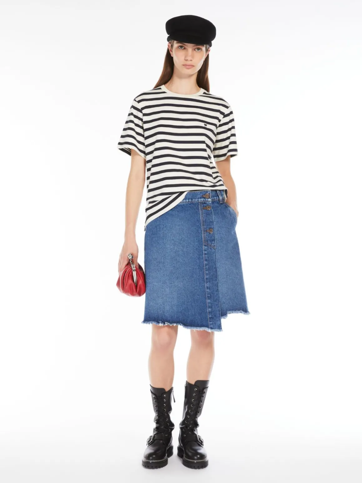 Outlet T-shirt in cotone con logo T-shirt E Top