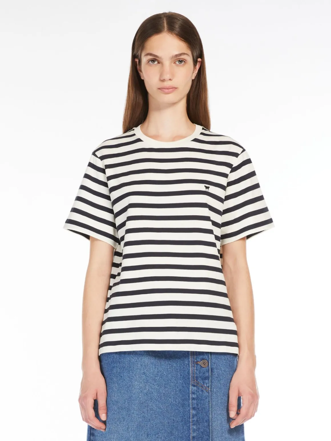 Outlet T-shirt in cotone con logo T-shirt E Top
