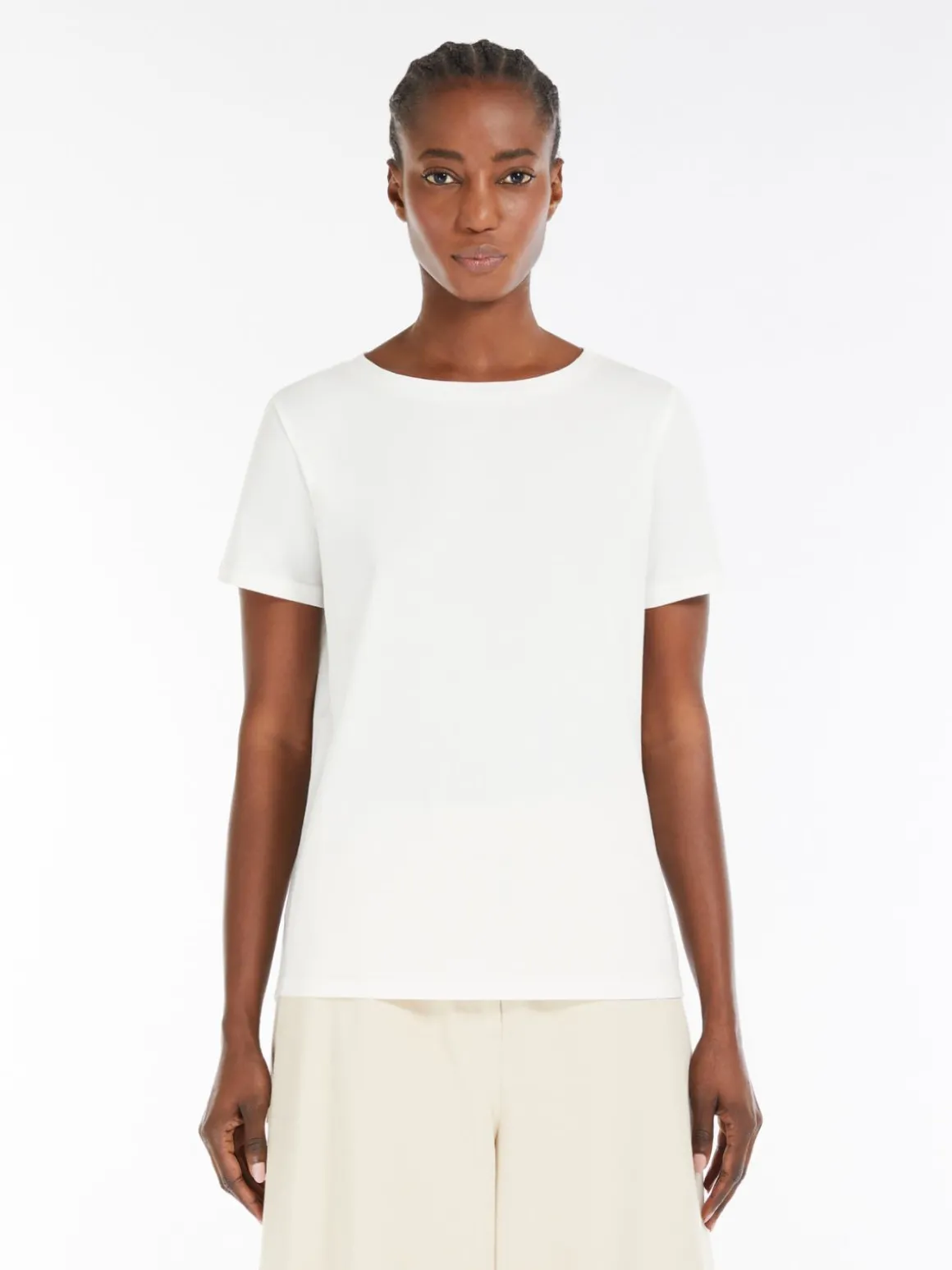 Sale T-shirt in cotone organico stretch T-shirt E Top