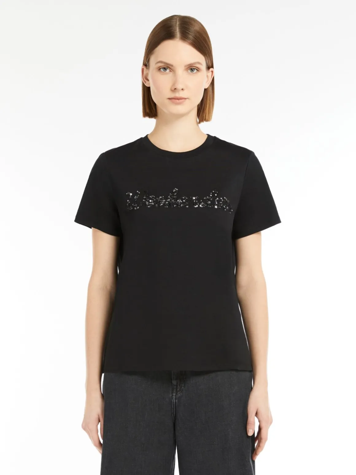 Fashion T-shirt in jersey di cotone T-shirt E Top