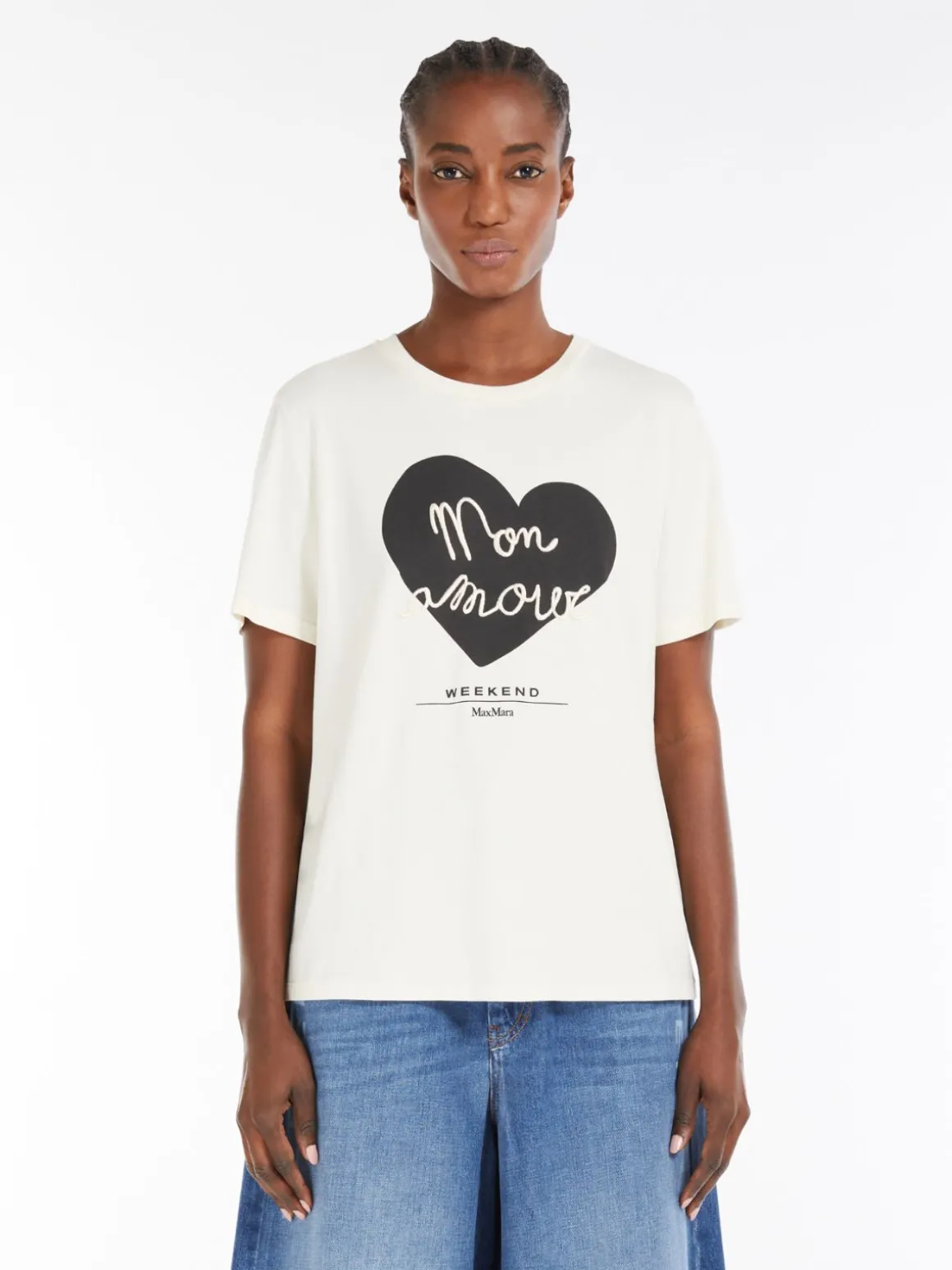 Online T-shirt in jersey di cotone T-shirt E Top