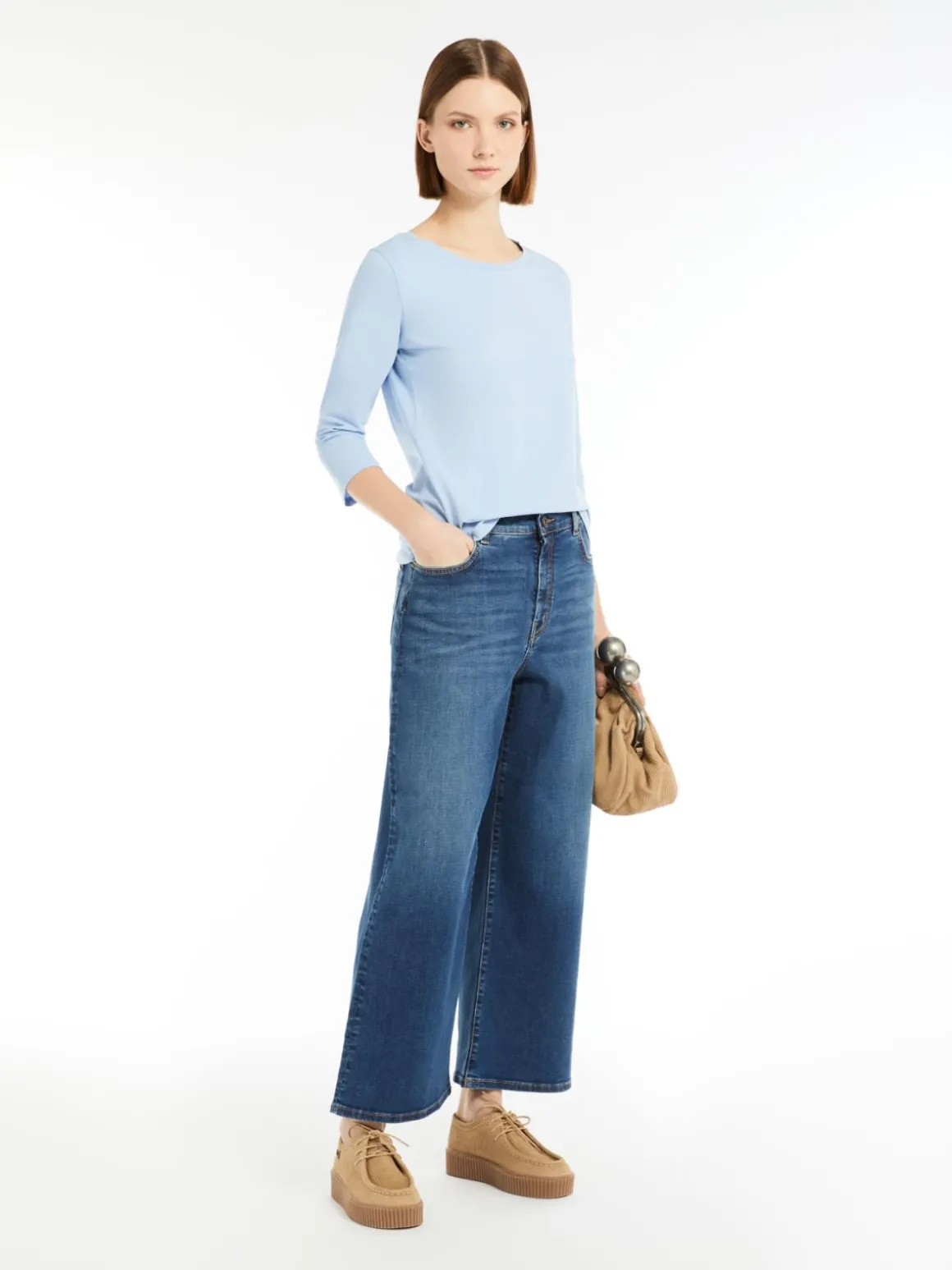 Hot T-shirt in jersey di cotone organico T-shirt E Top