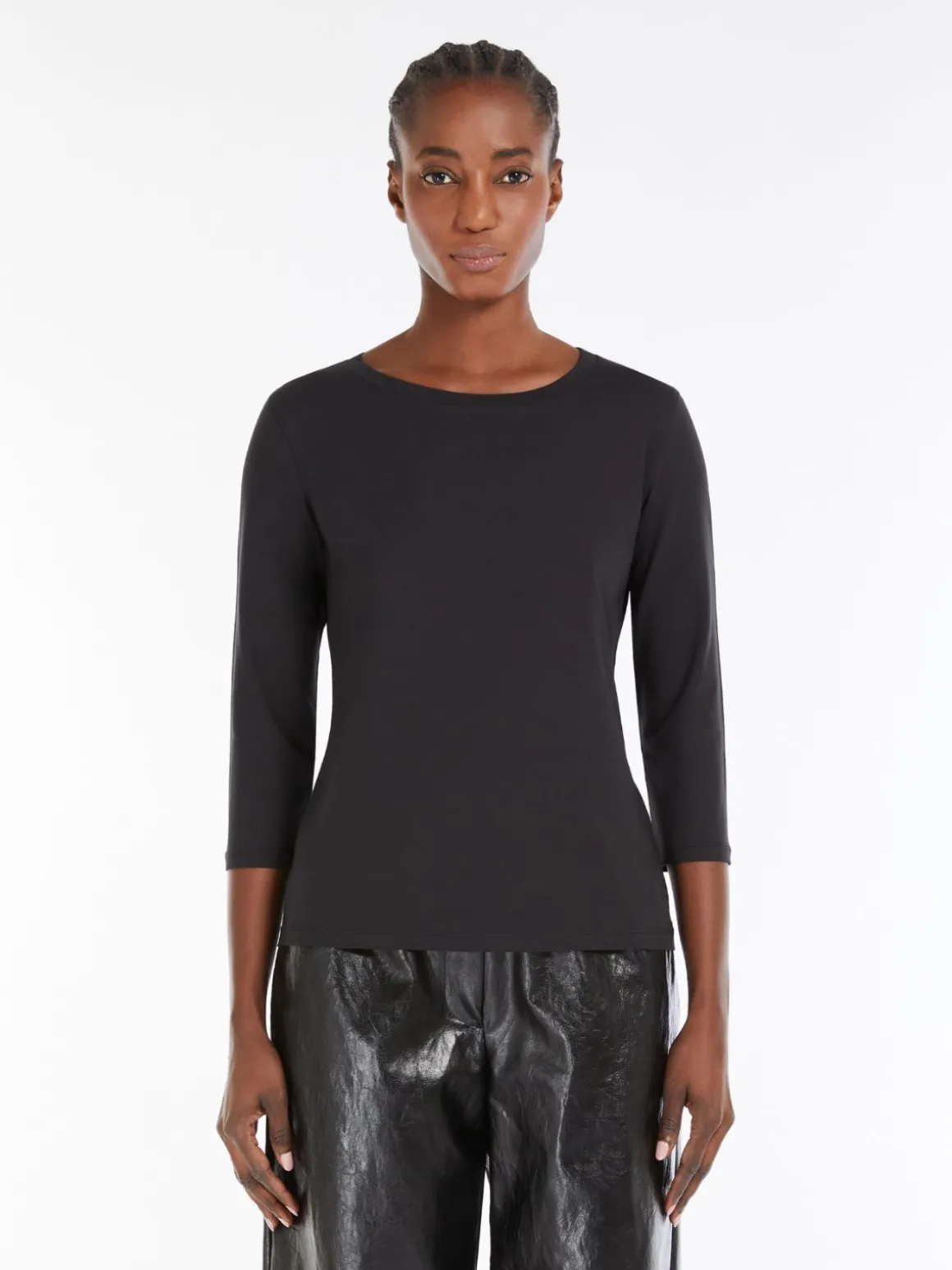 Best Sale T-shirt in jersey di cotone organico T-shirt E Top