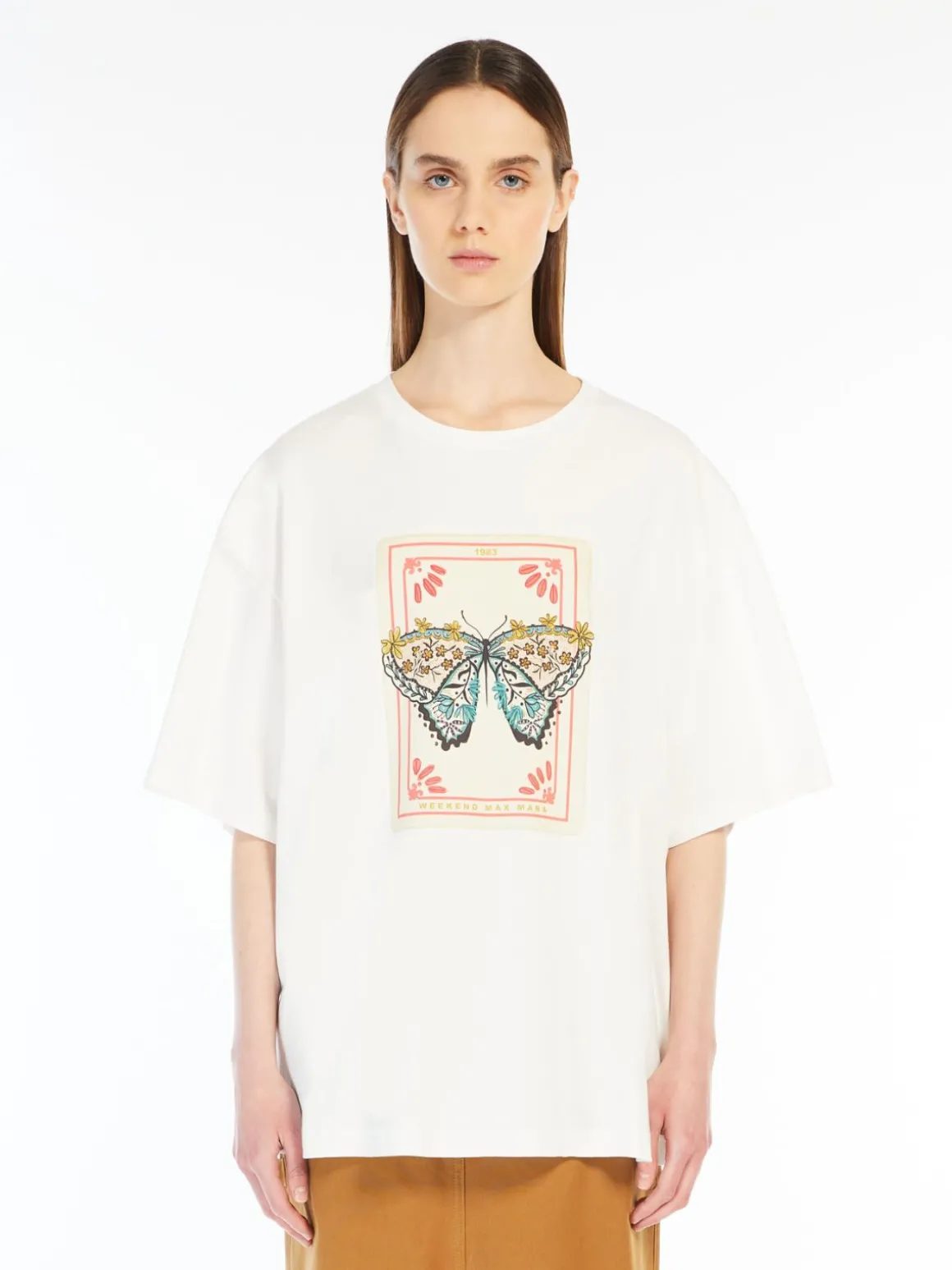 Outlet T-shirt over in cotone con stampa T-shirt E Top