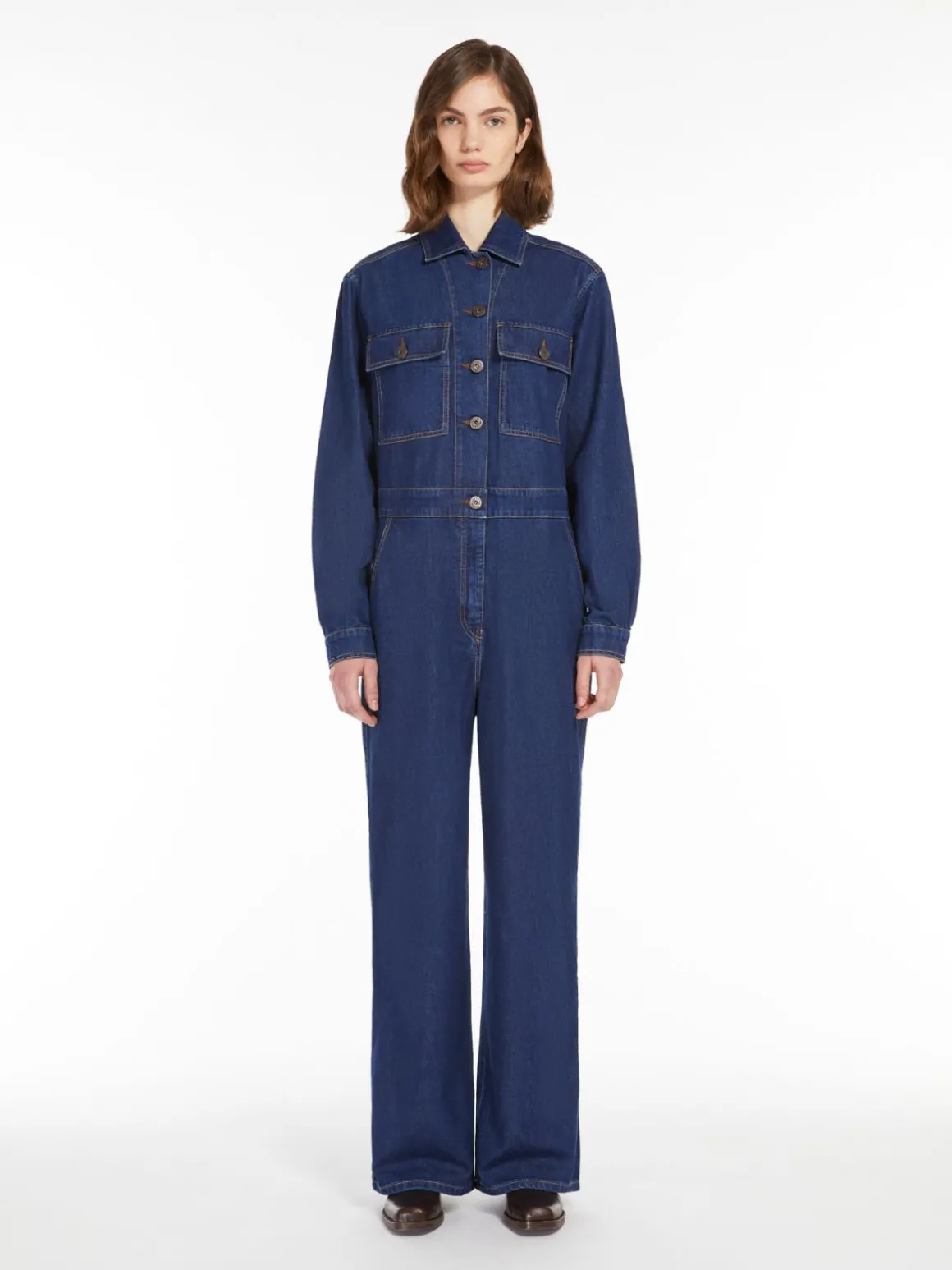 Fashion Tuta workwear in denim Abiti